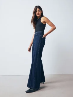 - High Rise FlexiFit Stretch Pull On Wide Leg Jeans*Next Sale