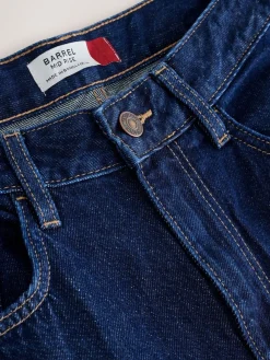 Blauw met wassing - Jeans met zandloperpasvorm en ruime pijpen*Next Sale