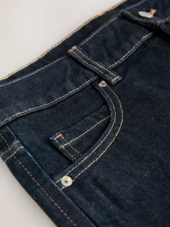 Blauw met wassing - Knee Length Denim Skirt*Next Hot