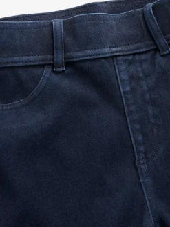 Blauw met wassing - Lange jersey denim leggings*Next Clearance