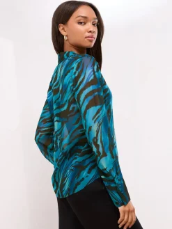 - bedrukt chiffon overhemd*Lipsy Hot