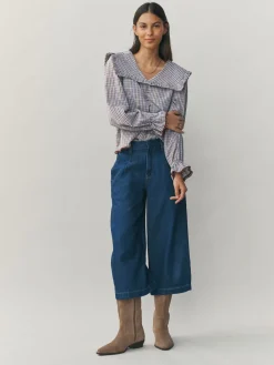 - Oversized Collar Long Sleeve Blouse*Next Discount