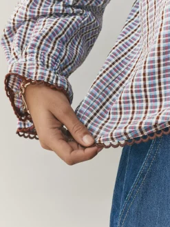 - Oversized Collar Long Sleeve Blouse*Next Discount