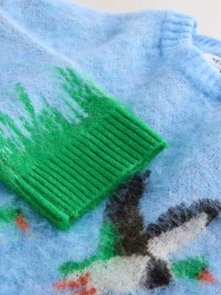 - Geborstelde trui met ronde hals*Next Discount