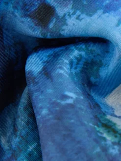 Blauwe verfPrint - Power Active sportlegging*Next