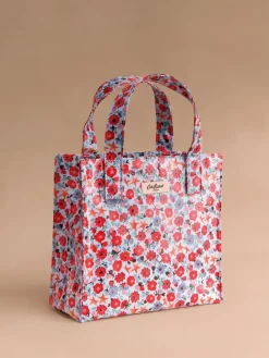 Blauwe vouwbare sterretjesprint - Kleine gecoate boekentas*Cath Kidston