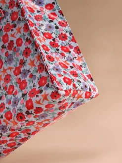 Blauwe vouwbare sterretjesprint - Kleine gecoate boekentas*Cath Kidston