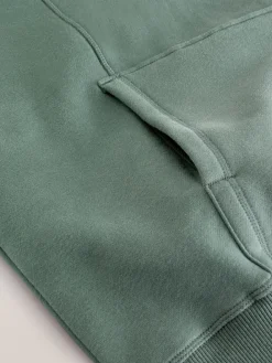 Blauwgroen - Active Longline Overhead Hoodie met superzacht naaddetail en zakken*Next Best