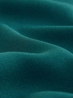 Blauwgroen - Blouse met V-hals en lange mouwen*Next New