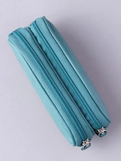 Blauwgroen - dubbele brillenkoker*Lakeland Leather Best