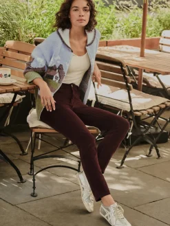 Blauw/Groen - Landscape Scene Zip Cardigan*Next