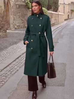 - wikkeljas met opstaande kraag*Love & Roses Clearance