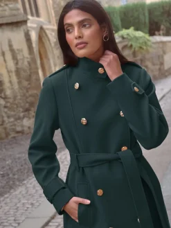 - wikkeljas met opstaande kraag*Love & Roses Clearance