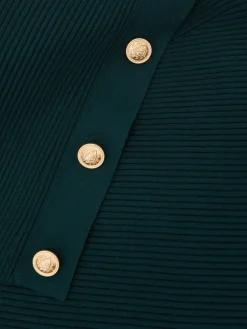 - Lexi Rib-Knit Button Shawl Jumper*Reiss