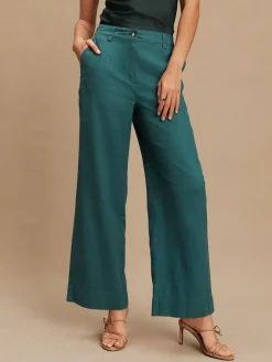 - Smart Front Linen Blend Wide Leg Trousers*Next Best