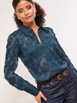 - Burnout overhemd met knoopsluiting*Lipsy