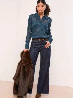 - Burnout overhemd met knoopsluiting*Lipsy