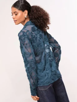 - Burnout overhemd met knoopsluiting*Lipsy