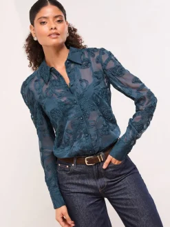 - Burnout overhemd met knoopsluiting*Lipsy