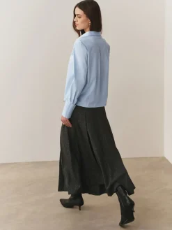 - Fitted Stretch Essential Long Sleeve Shirts 2 Pack*Next Outlet