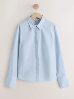 - Fitted Stretch Essential Long Sleeve Shirts 2 Pack*Next Outlet