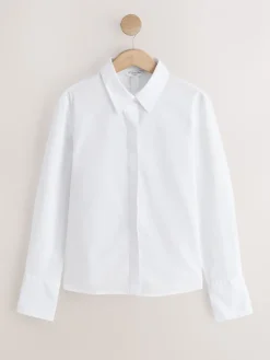 - Fitted Stretch Essential Long Sleeve Shirts 2 Pack*Next Outlet