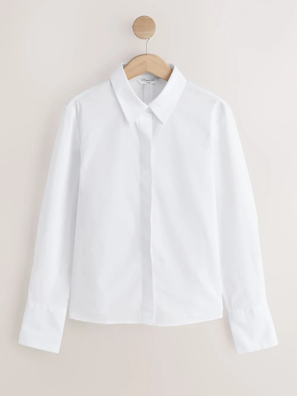 - Fitted Stretch Essential Long Sleeve Shirts 2 Pack*Next Outlet