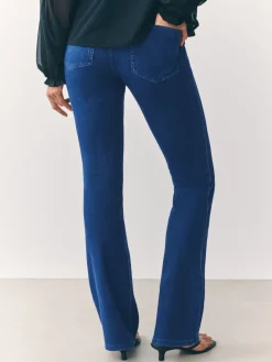 Blauw/Zwart - Set van 2 lange jersey denim bootcut leggings*Next Hot