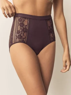 Bloemenmotief - 3 Slipjes van modal met kant*Next