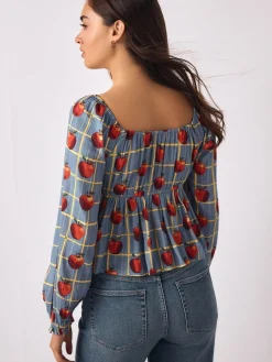 - Long Sleeve Milkmaid Top*Next Online