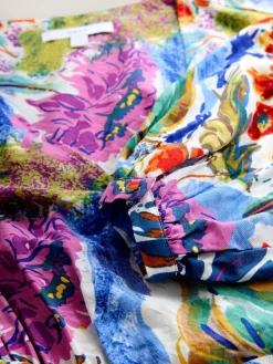 - V-Neck Tie Waist Long Sleeve Midi Dress*Next New