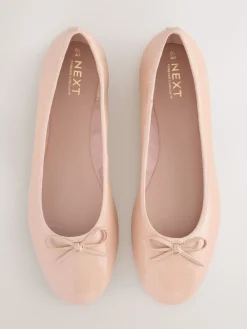 Blush Roze lakleer - Ballerina's met ronde neus*Next New