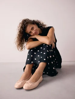 Blush Roze lakleer - Ballerina's met ronde neus*Next New