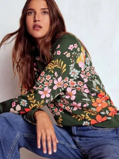 - Rosa sweatshirt met print*Boden