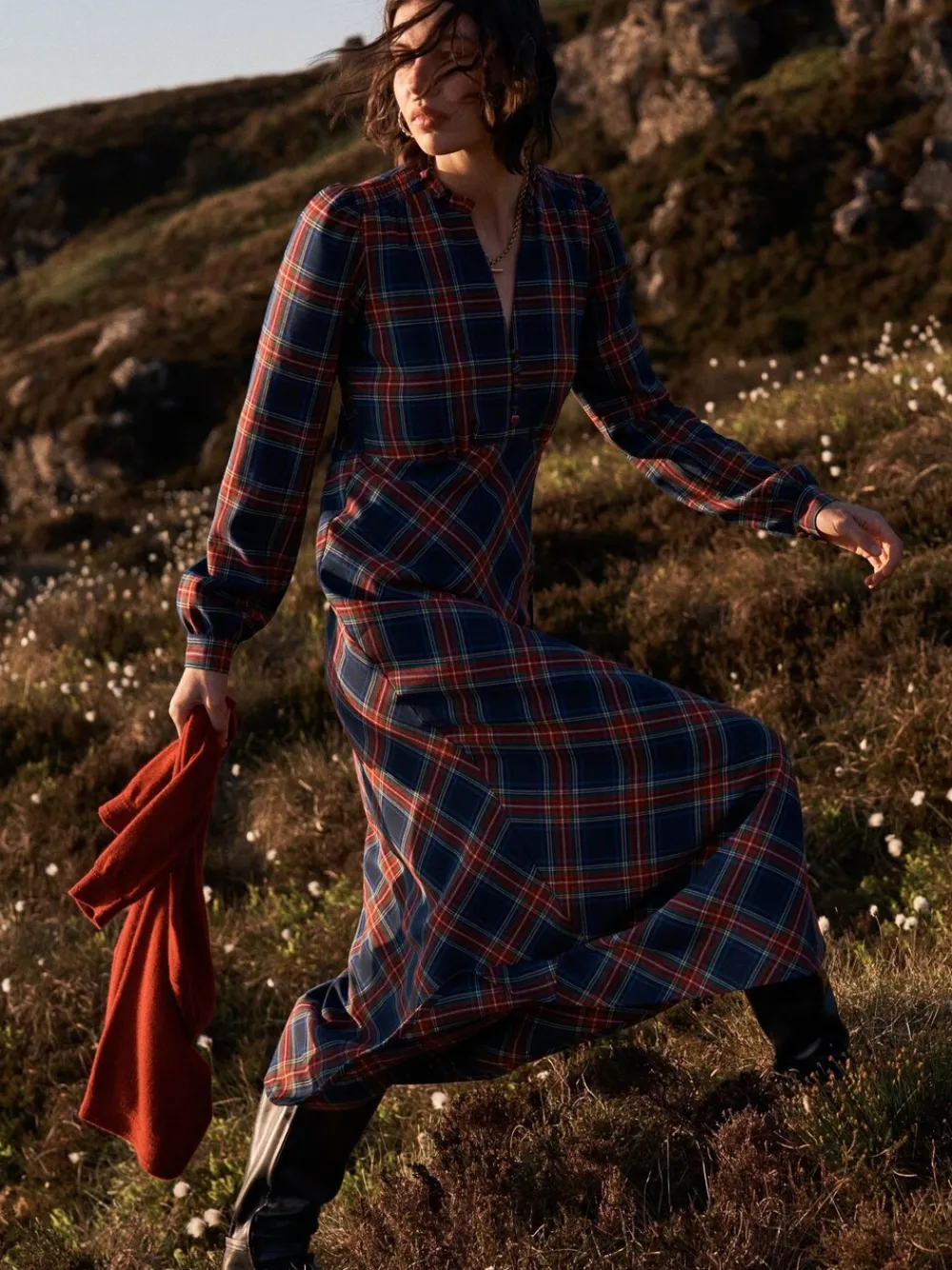 Cassie Check Tea Dress*Boden Sale