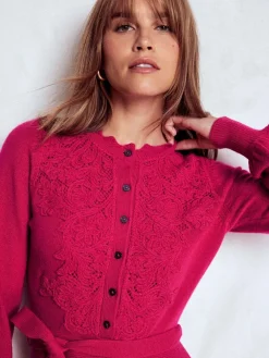 Lace Insert Knitted Midi Dress*Boden Best