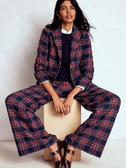 Stamford Wool-Blend Check Blazer*Boden Outlet