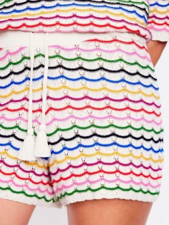 Textured Knitted Shorts*Boden Hot