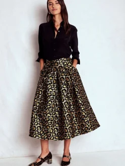 Verity Jacquard Midi Skirt*Boden Clearance