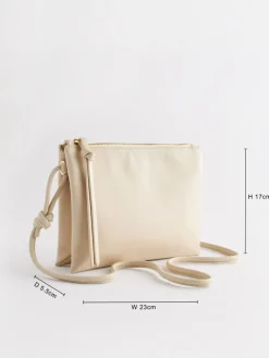 - Leren crossbodytas*Next New