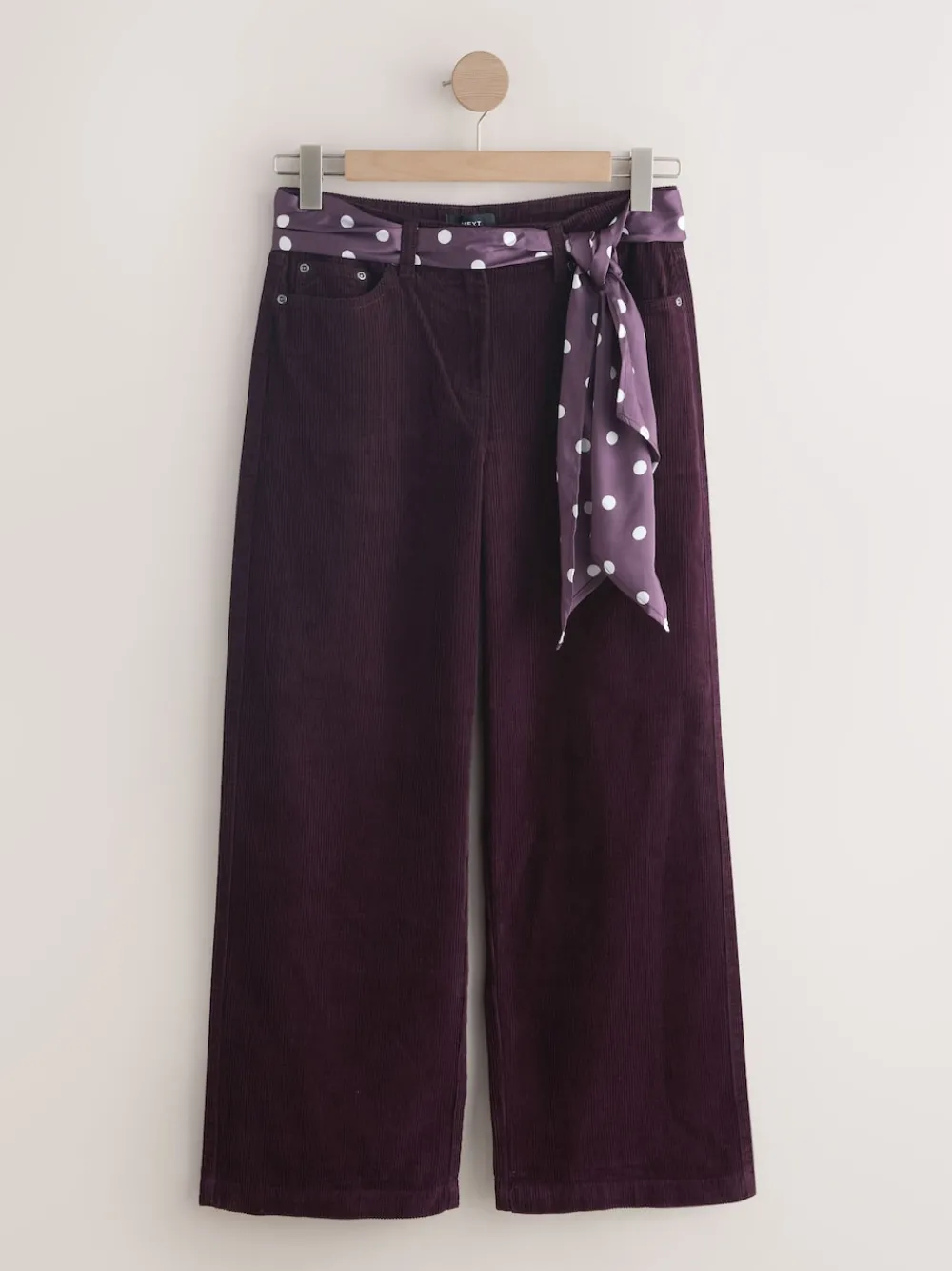 - Cord Wide Leg Trousers With Scarf*Next Online