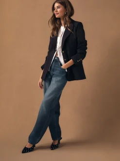 Bordeauxrood - Fitted Single Breasted Blazer*Next