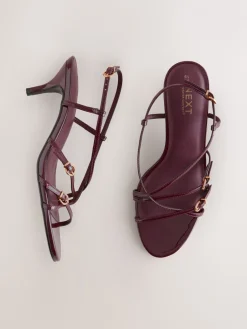 - Forever Comfort® Multi Buckle Strappy Kitten Heels*Next Clearance