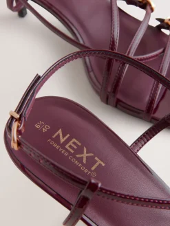 - Forever Comfort® Multi Buckle Strappy Kitten Heels*Next Clearance