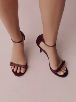 - Forever Comfort® Mini Satin Bow Heeled Sandals*Next