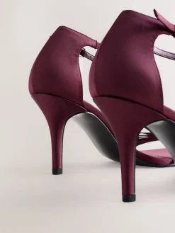 - Forever Comfort® Mini Satin Bow Heeled Sandals*Next