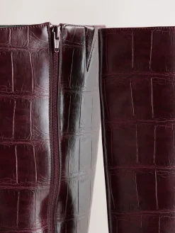 - Forever Comfort® - Kniehoge laarzen met gebogen hak*Next Online