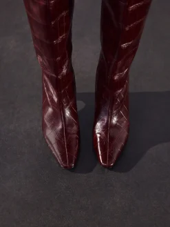 - Forever Comfort® - Kniehoge laarzen met gebogen hak*Next Online