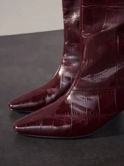 - Forever Comfort® - Kniehoge laarzen met gebogen hak*Next Online