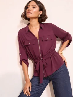 - Utility Style Tie Waist Shirt*Friends Like These Sale